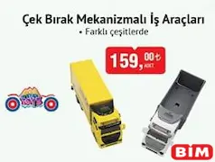 OYUNCAK ÇEK BIRAK MEKANİZMALI İŞ ARAÇLARI